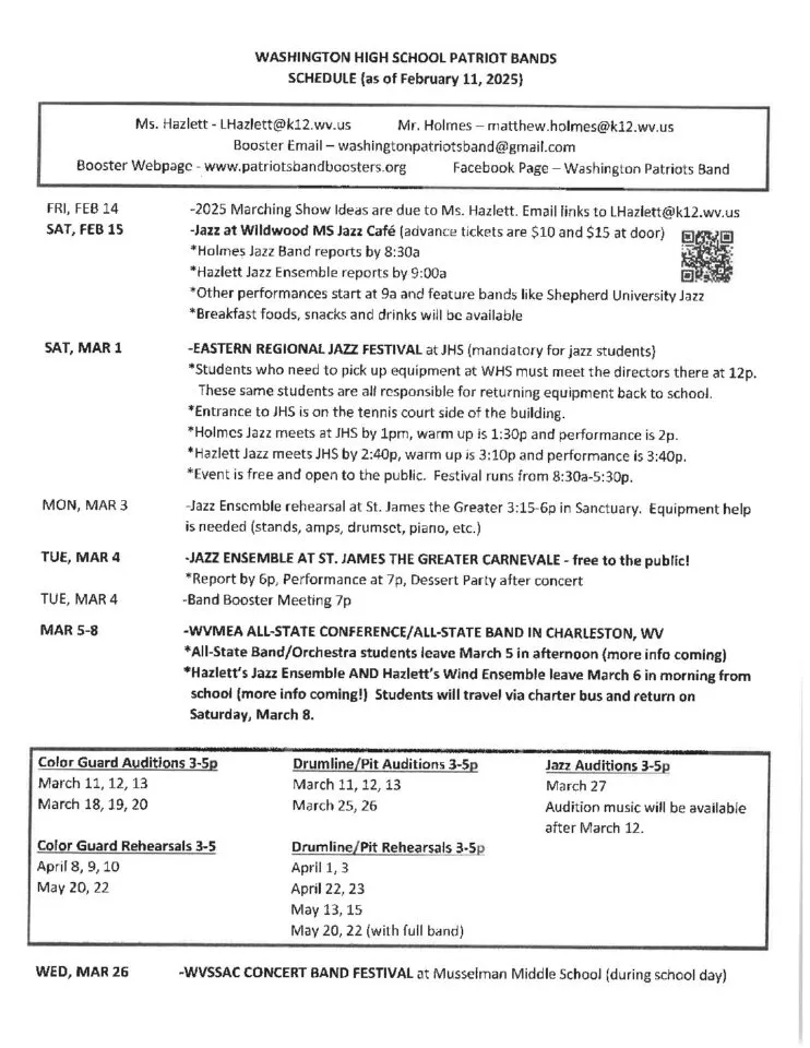 2025 2026 Band Registration Packet Final pdf 1